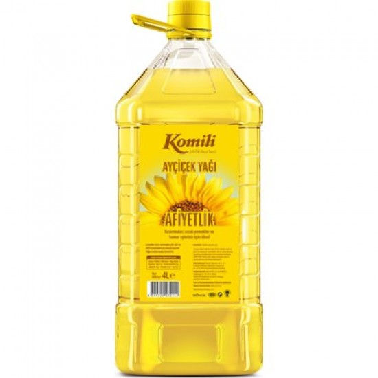 KOMILI AYCICEK YAGI 4LT PET KOMILI AYCICEK YAGI 4LT PET