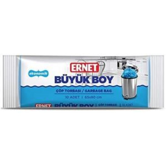 ERNET BUYUK BOY COP TORBASI 10 ADET 65X80 CM