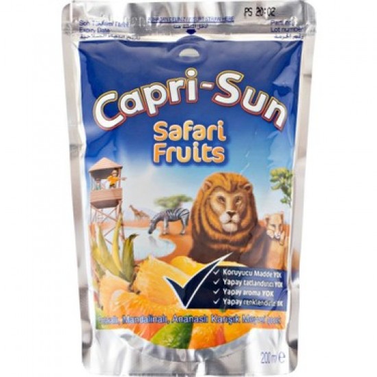 CAPRI SUN SAFARI FRUITS 200ML CAPRI SUN SAFARI FRUITS 200ML